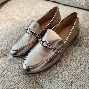 Coach Loafers with Silver Detail (NWT)